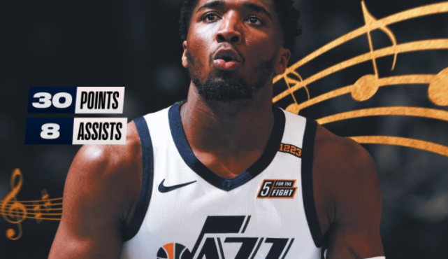 米切尔30分，爵士连胜停车战胜爵士