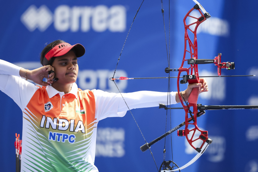 印度射箭选手获胜，蝉联冠军
